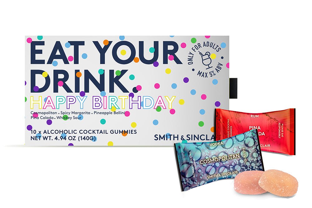 The Confetti Happy Birthday Box Alcoholic Cocktail Gummies