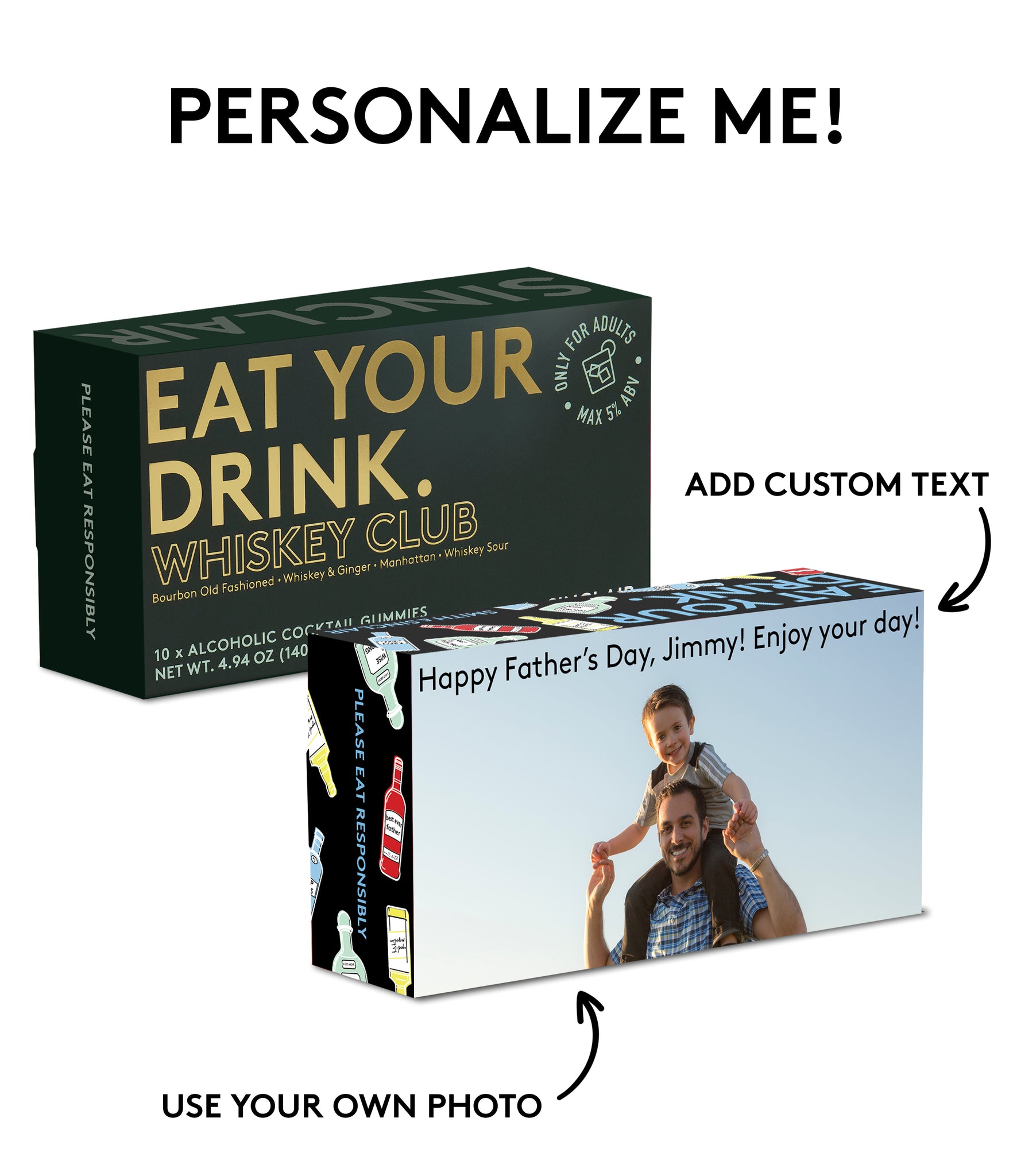 Personalize The Whiskey Club Selection Box