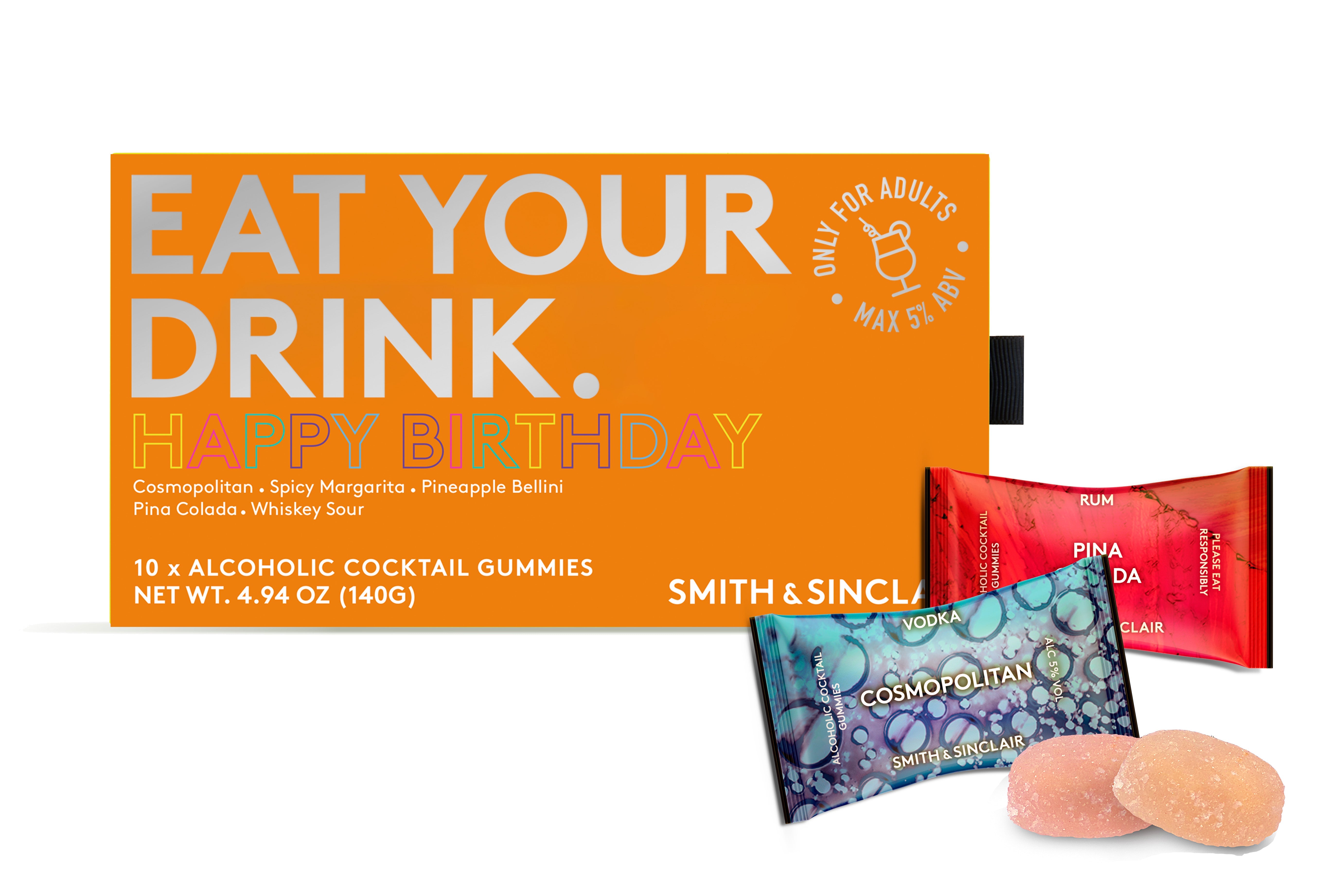 The Happy Birthday Box Alcoholic Cocktail Gummies – Smith